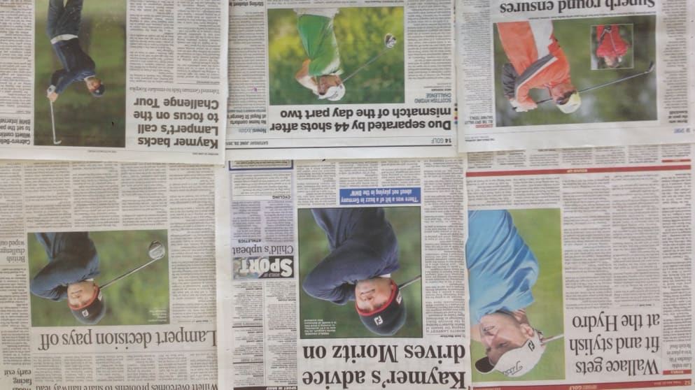 The Scottish papers provide blanket coverage of the Scottish Hydro Challenge hosted by Macdonald Hotels and Resorts