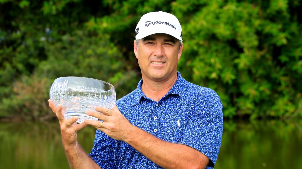 Clark Dennis with the John Jacobs Trophy