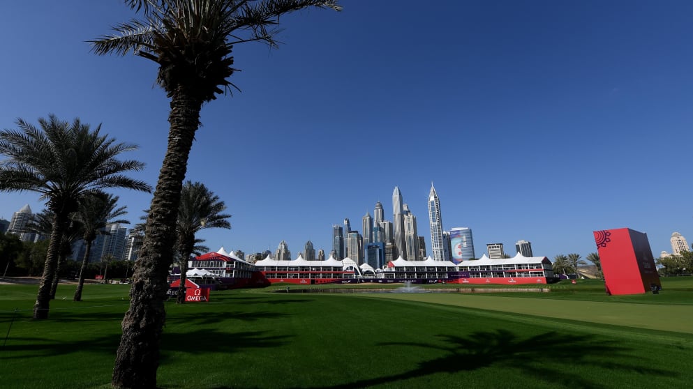The 18th hole of the Majlis Course