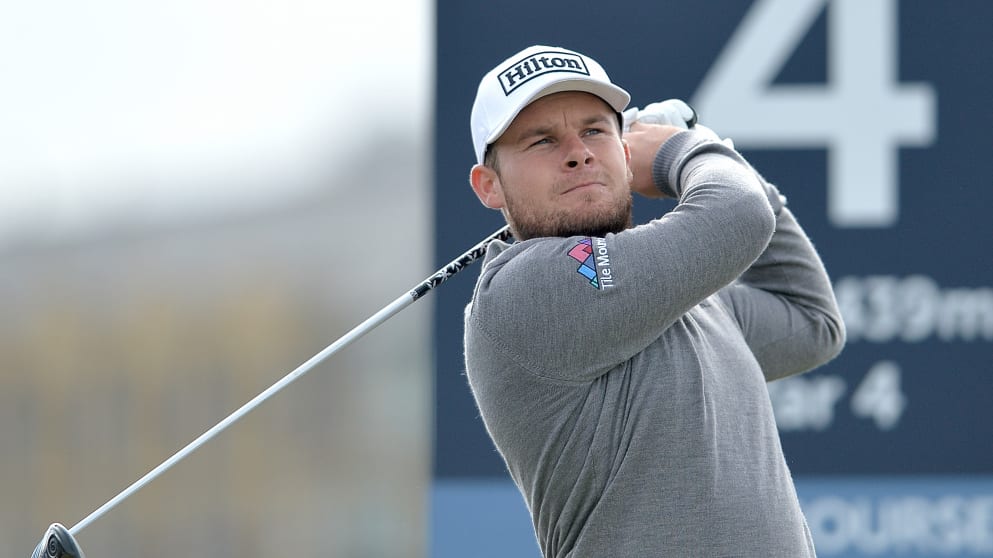 Tyrrell Hatton in action at the Alfred Dunhill Links Championship