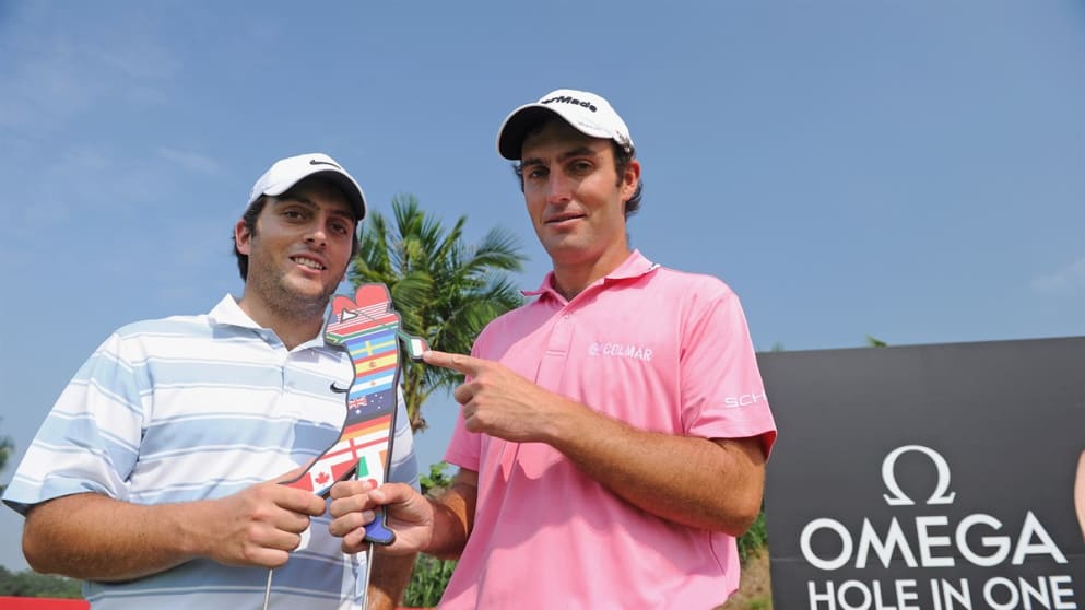 Edoardo Molinari (r) and Francesco Molinari 