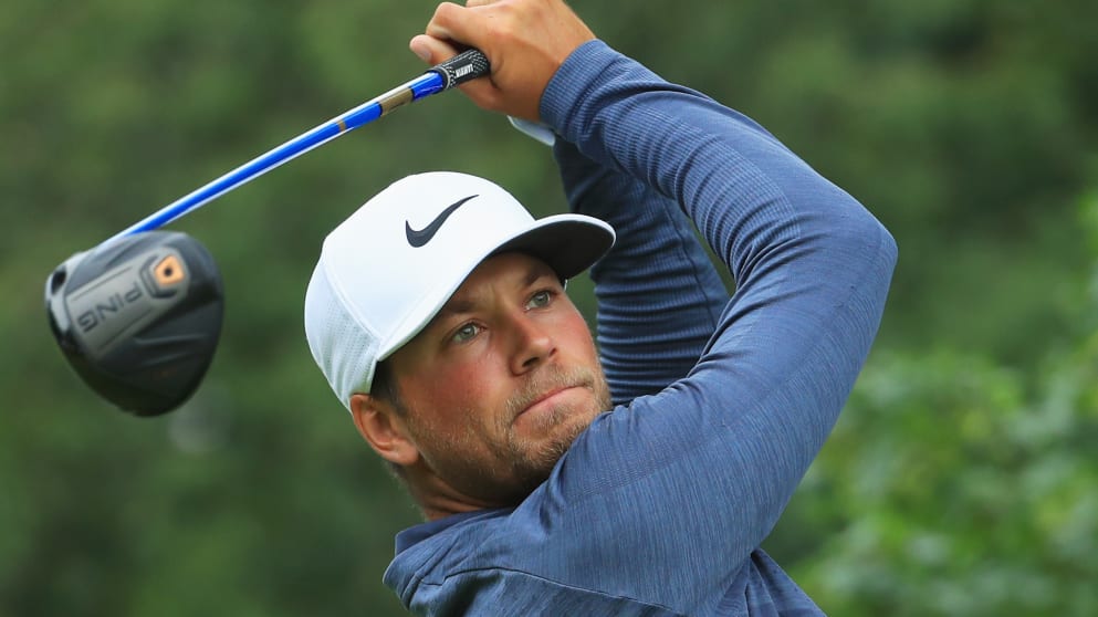 Oscar Lengden - on his way to a first round 66 in Austria