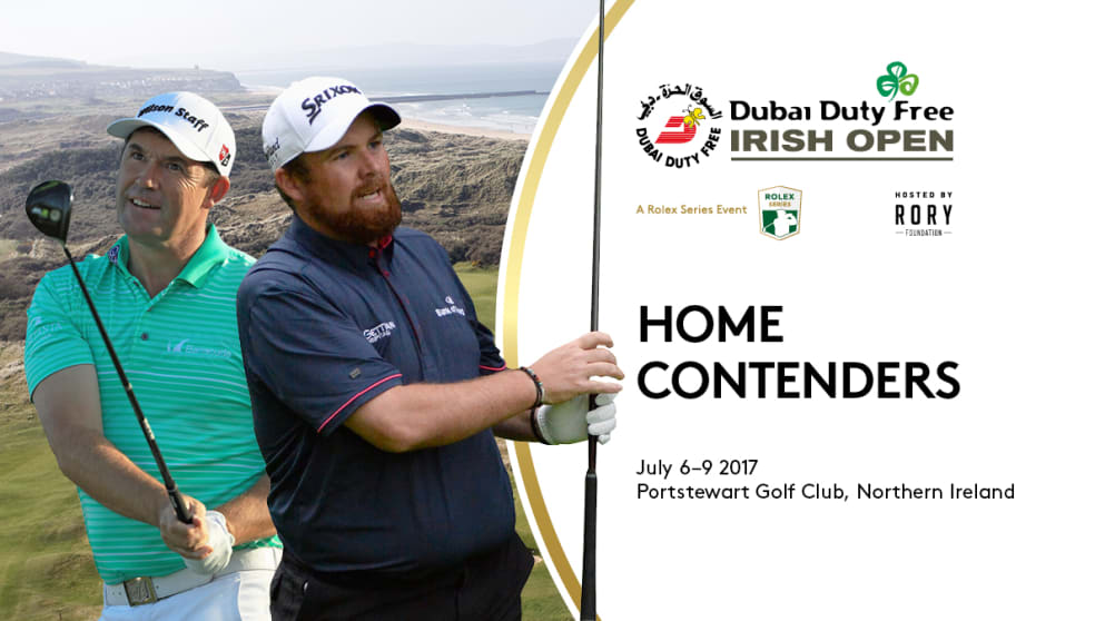Padraig Harrington and Shane Lowry have confirmed for the Dubai Duty Free Irish Open Hosted by the Rory Foundation