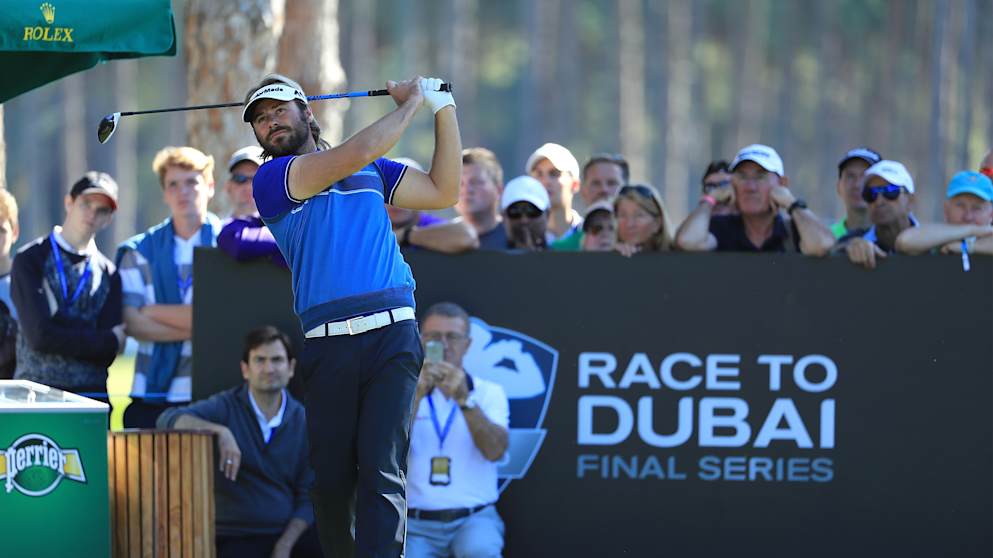 Victor Dubuisson - tees off on the first hole during day one of the Turkish Airlines Open 
