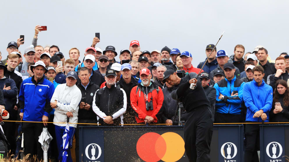 Tiger Woods during The Open