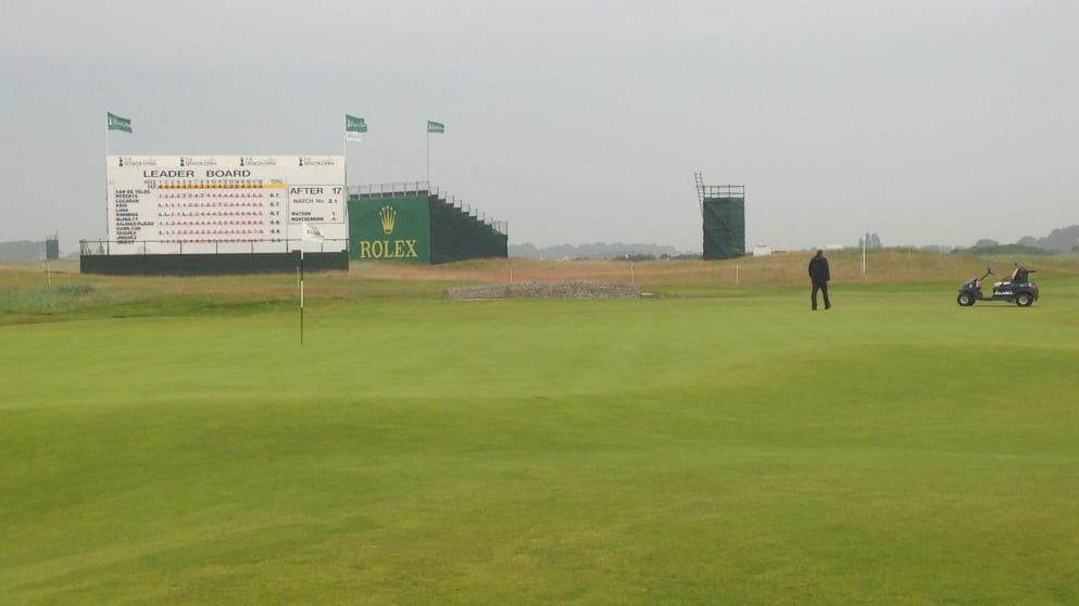 18th green at Carnoustie