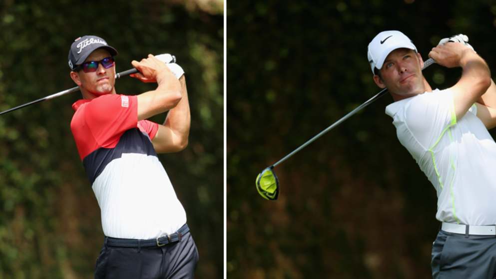Adam Scott and Paul Casey