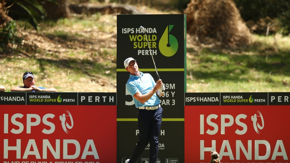 Brett Rumford at the ISPS HANDA World Super 6 Perth