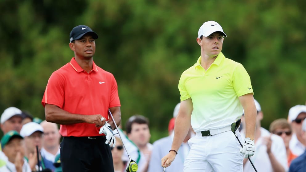 Tiger Woods and Rory McIlroy