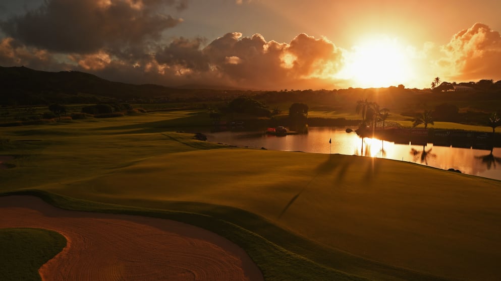 Sunset on the 18th at Heritage GC