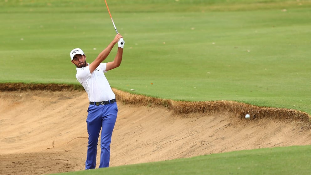 Curtis Luck on the 11th hole at Lake Karrinyup CC