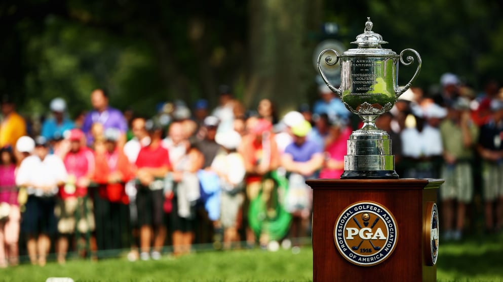 The Wanamaker Trophy is the prize on offer to whoever triumphs at Oak Hill on Sunday...