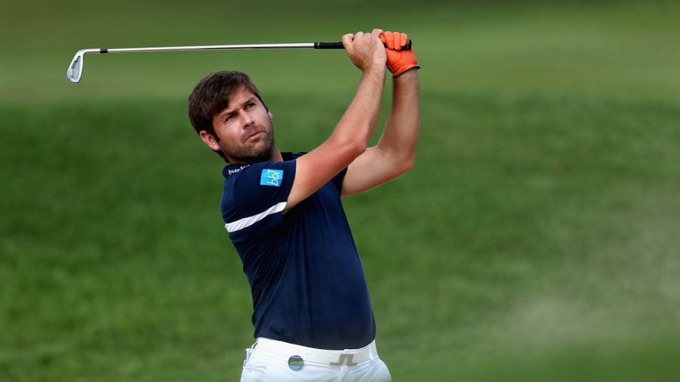 A hat-less Robert Rock on the 13th hole at Leopard Creek