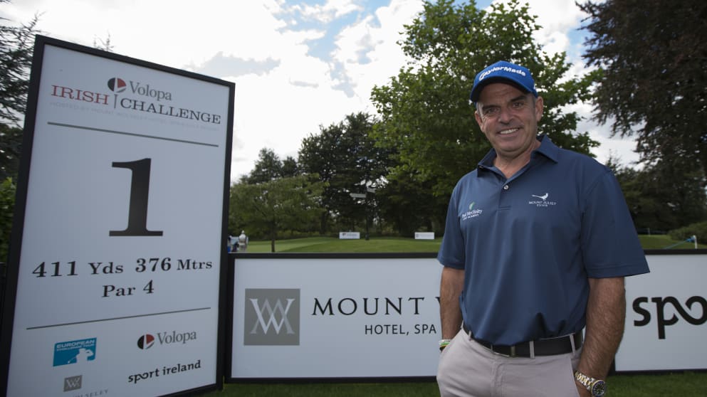 Paul McGinley at the Irish Challenge hosted by Mount Wolseley Hotel, Spa and Golf Resort