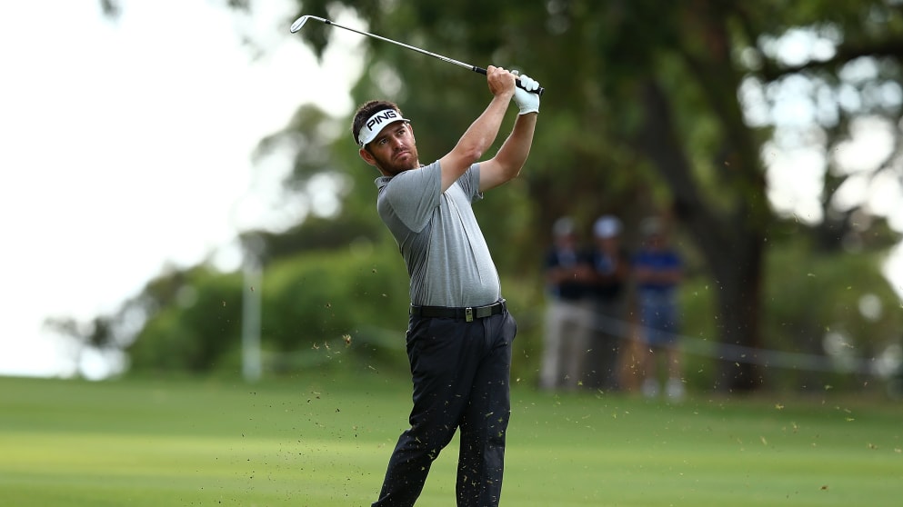 Louis Oosthuizen on the 13th hole at Lake Karrinyup CC