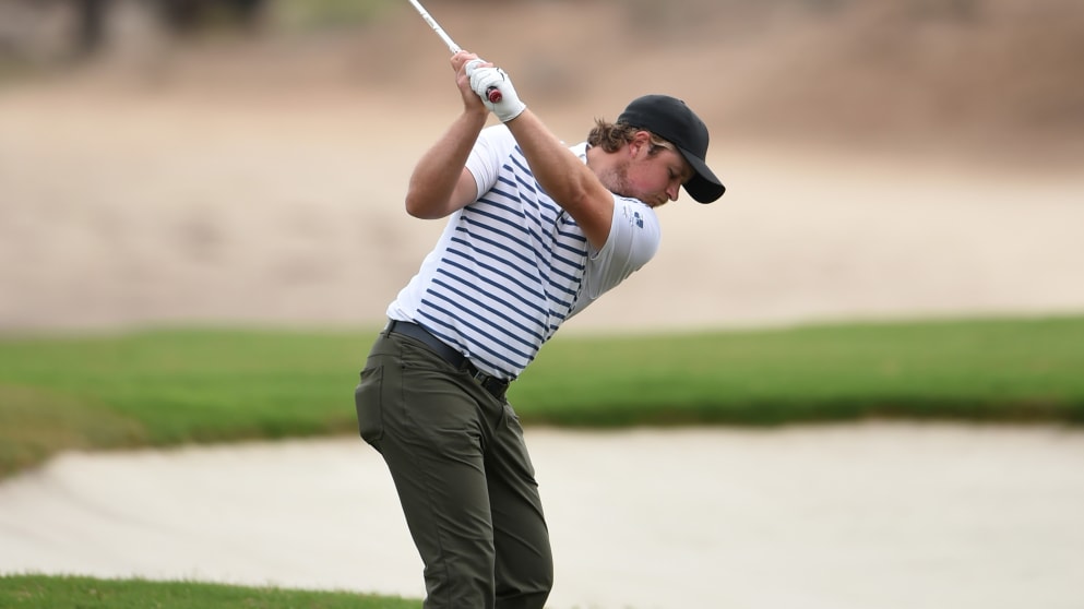 Eddie Pepperell during the final round in Qatar