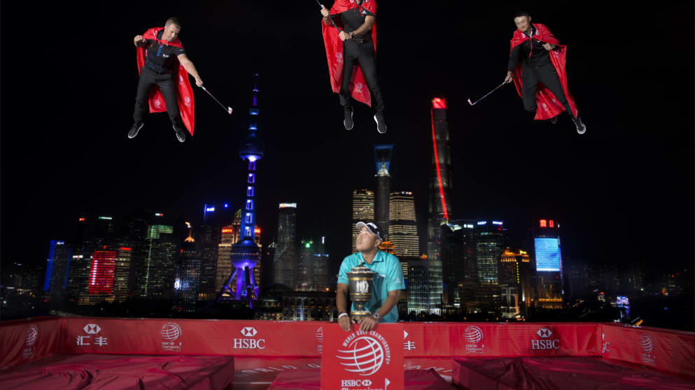 WGC-HSBC Champions superhero launch event