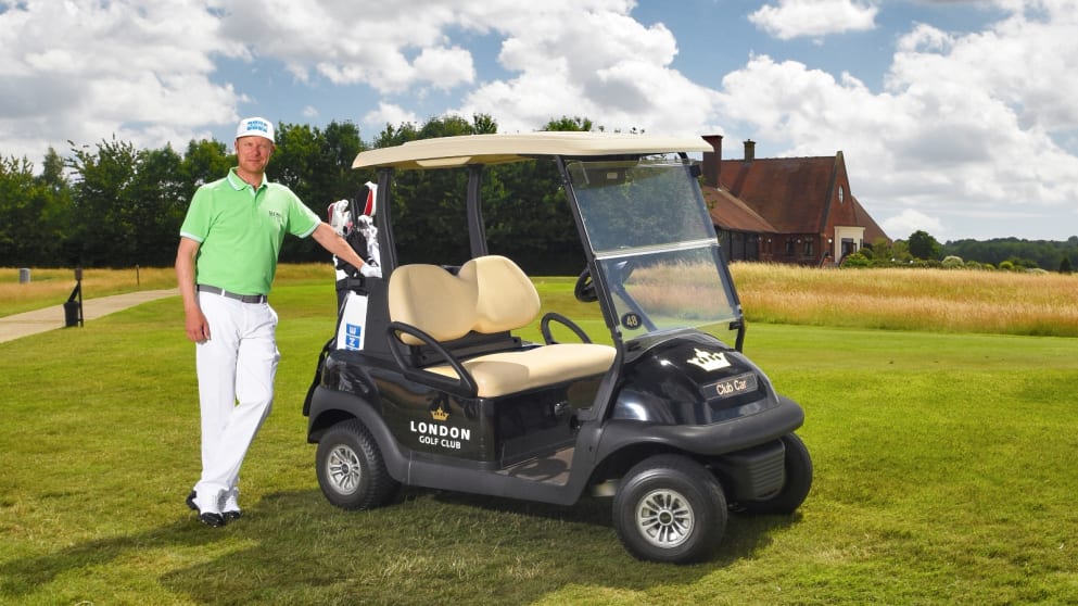 Mikko Ilonen, winner of the 2014 Volvo World Match Play Championship at the London Golf Club 