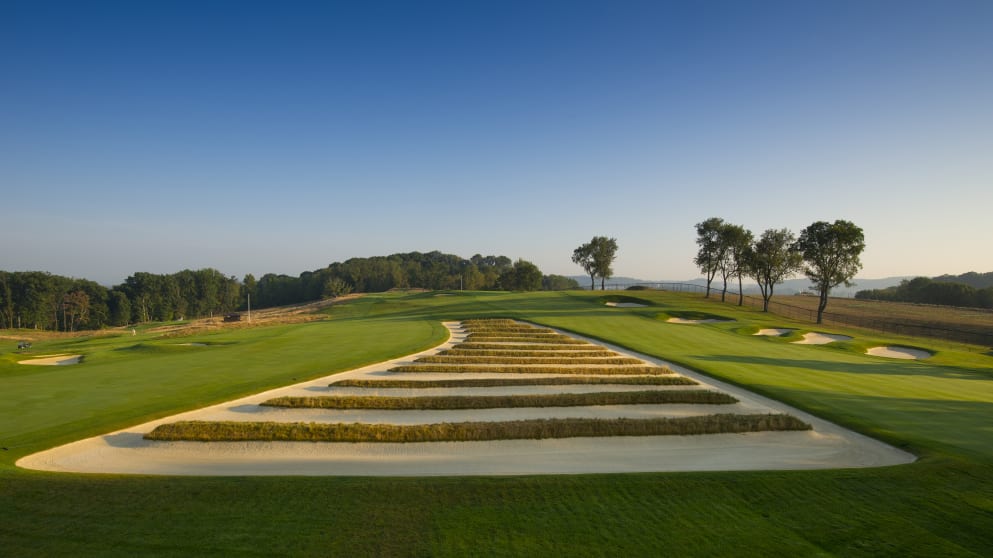 US Open Trophy at Oakmont Country Club