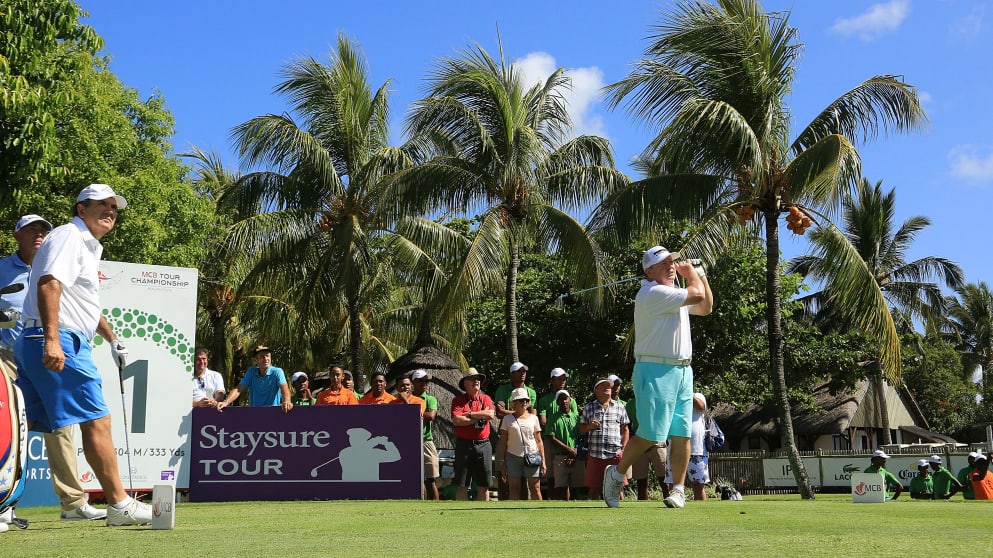 Ian Woosnam and David Frost at the MCB Tour Championship