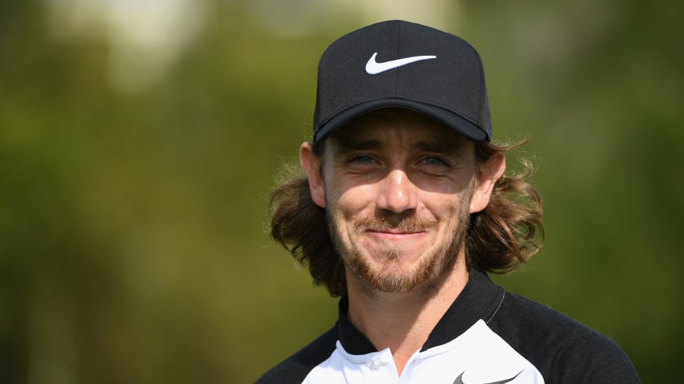 Tommy Fleetwood at the Abu Dhabi HSBC Championship