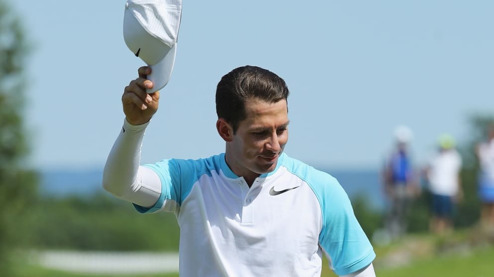 Dylan Frittelli after claiming his first European Tour win