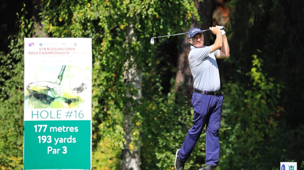 Phillip Price during the first round of the VTB Russian Open Golf Championship (Senior)