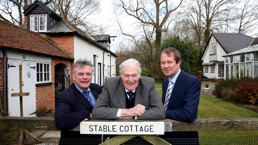 The three Chief Executives of The European Tour since its formation in 1972: (L-R) Ken Schofield, John Jacobs and George O'Grady