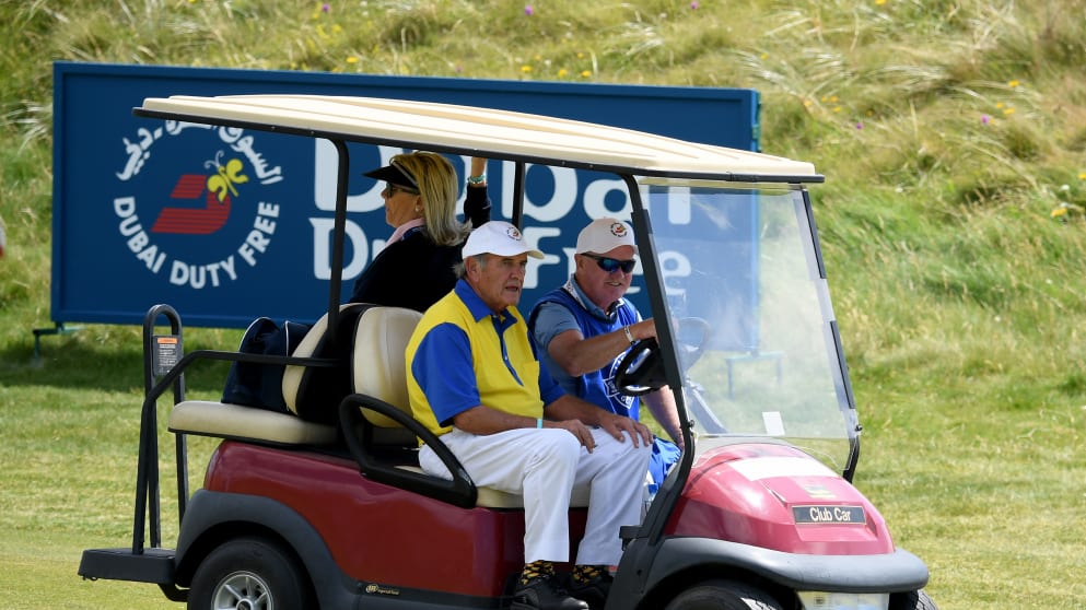 Colm McLoughlin Executive Vice Chairman and CEO of Dubai Duty Free during the pro-am event prior to Dubai Duty Free Irish Open