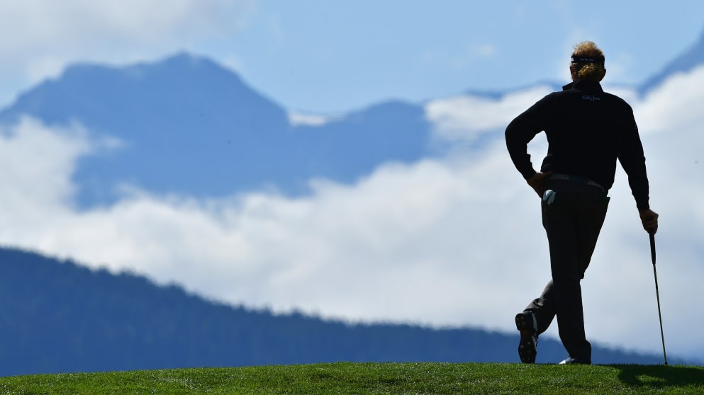 Miguel Angel Jimenez - got his 2017 Omega European Masters challenge off to a fine start, thanks to a round of 64