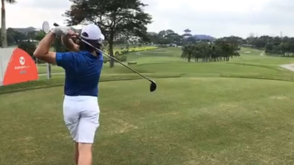Tommy Fleetwood during our Facebook Live in Malaysia