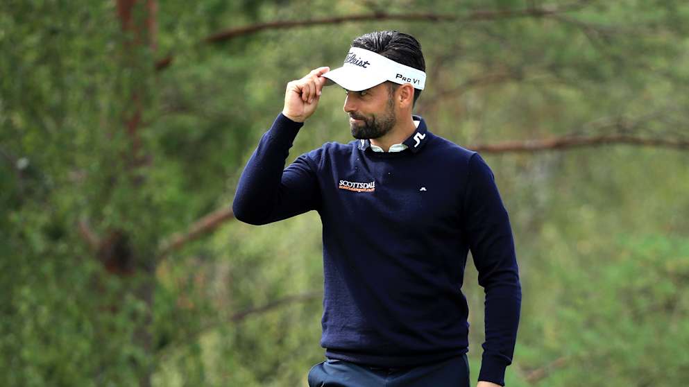 Lee Slattery during Day 1 of the D+D Real Czech Masters