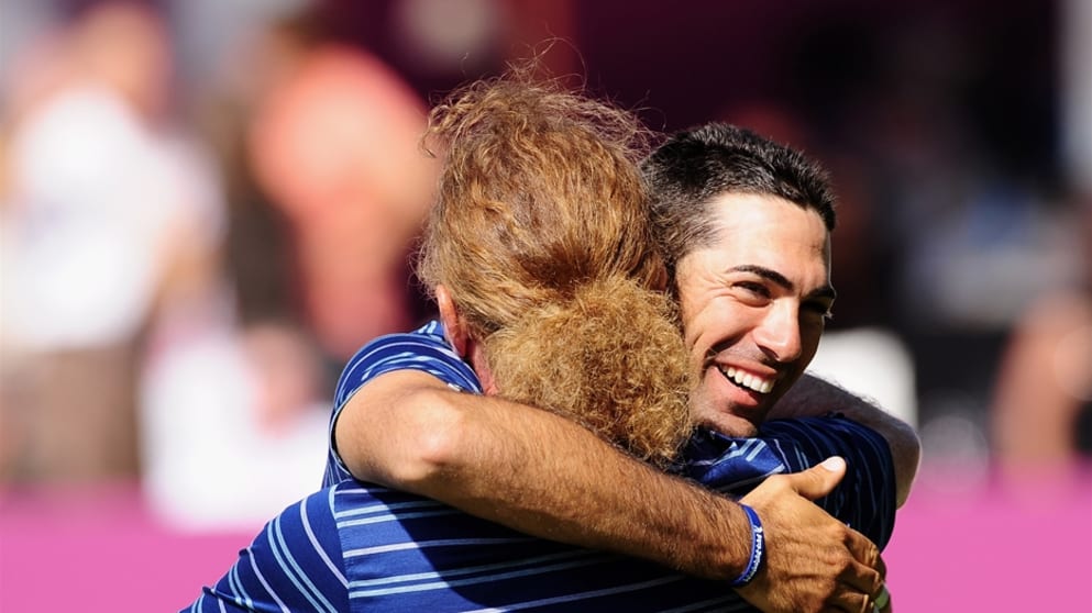 Alvaro Quiros and Miguel Angel Jimenez