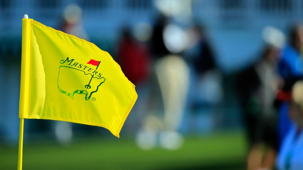 A Masters flagstick