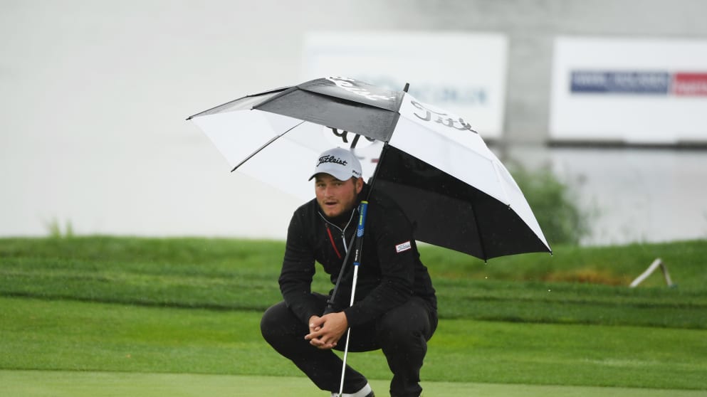 Zander Lombard during day two of the D+D REAL Czech Masters