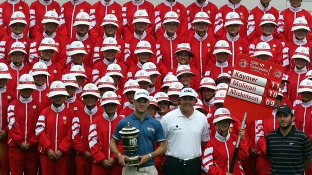 Martin Kaymer, Phil Mickelson, Francesco Molinari