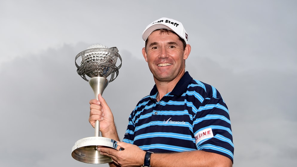 Harrington with trophy