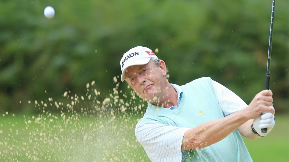 Carl Mason during the second round of the Travis Perkins plc Senior Masters