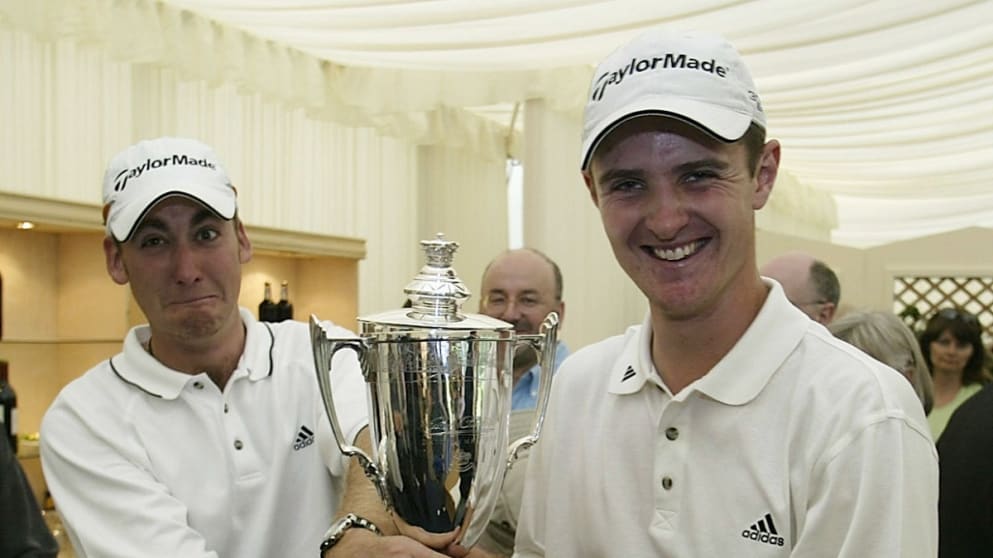 Justin Rose with Ian Poulter