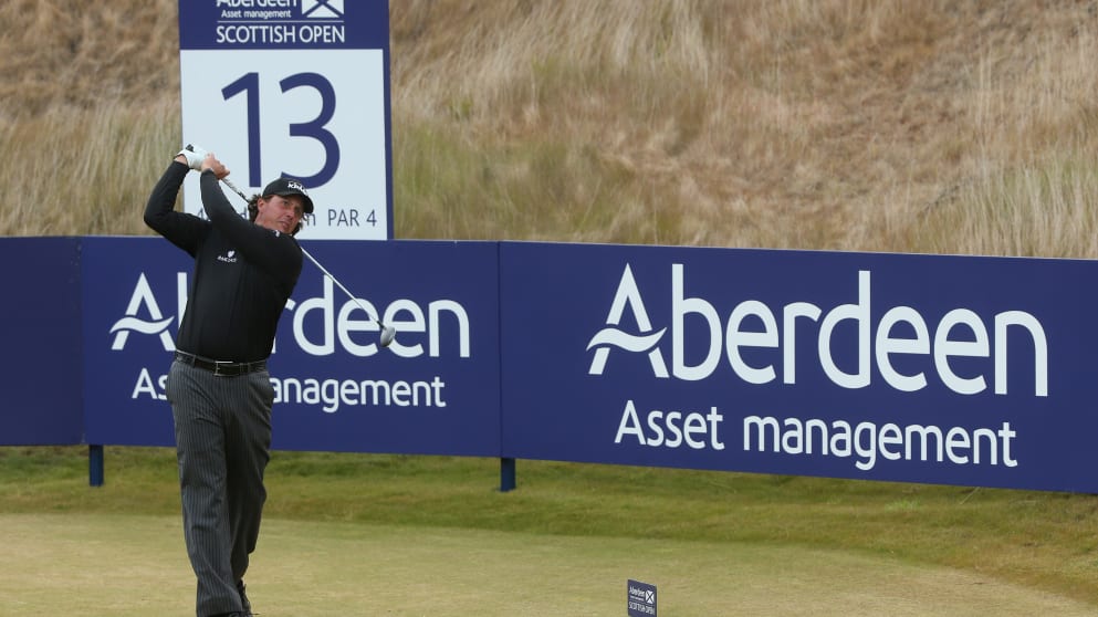 Phil Mickelson will again tee it up at the Aberdeen Asset Management Scottish Open in July