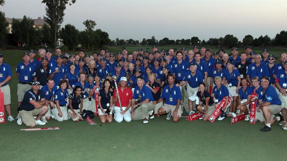 Robert Karlsson with the marshals