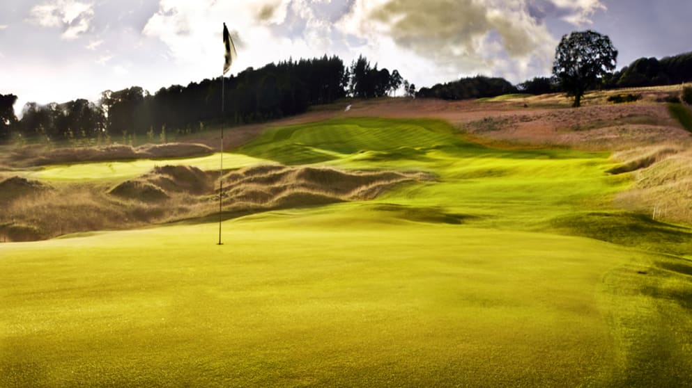 Close House - the 13th hole on the Lee Westwood Colt course