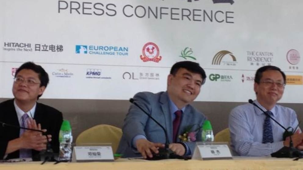 A press conference announcing Canton First as the presenting sponsor of the Foshan Open 