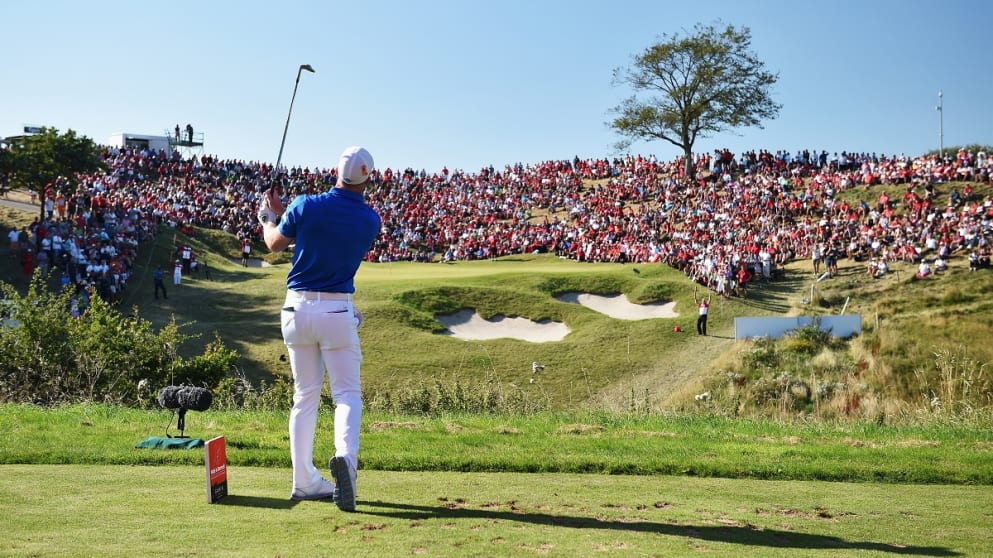 The 16th tee at the Made in Denmark