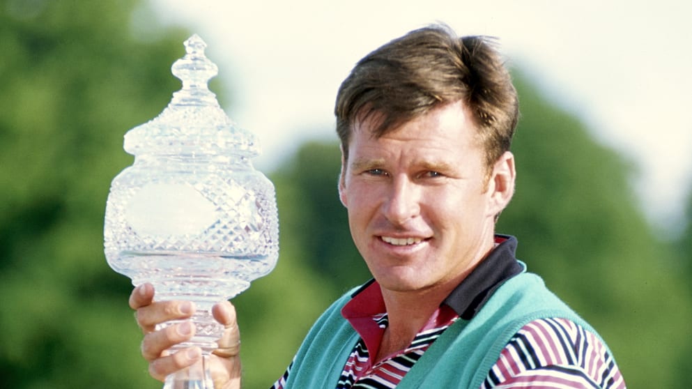Nick Faldo won three straight Irish Opens