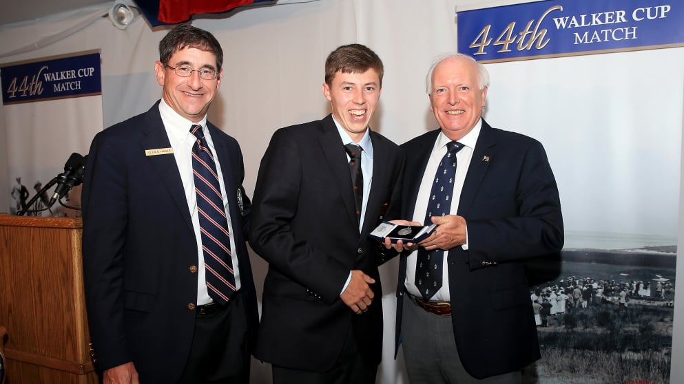 Fitzpatrick was presented with the McCormack medal by Professor Wilson Sibbett, the Chairman of The R&A, and Glen Nager, the President of the USGA.