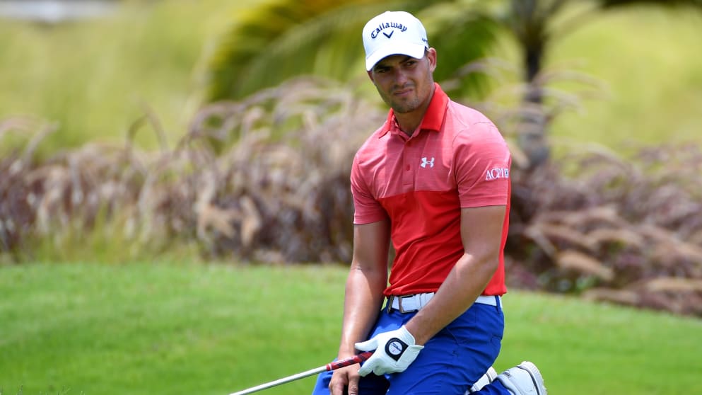 Haydn Porteous during the third round of the AfrAsia Bank Mauritius Open