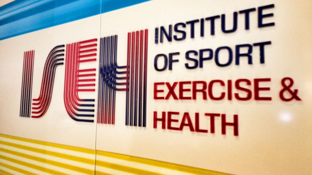 The brand new Institute of Sport Exercise and Health was opened six weeks ago