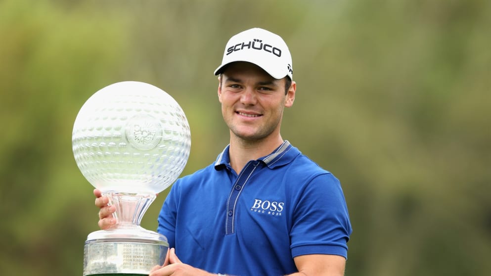 Martin Kaymer with the Nedbank Golf Challenge trophy