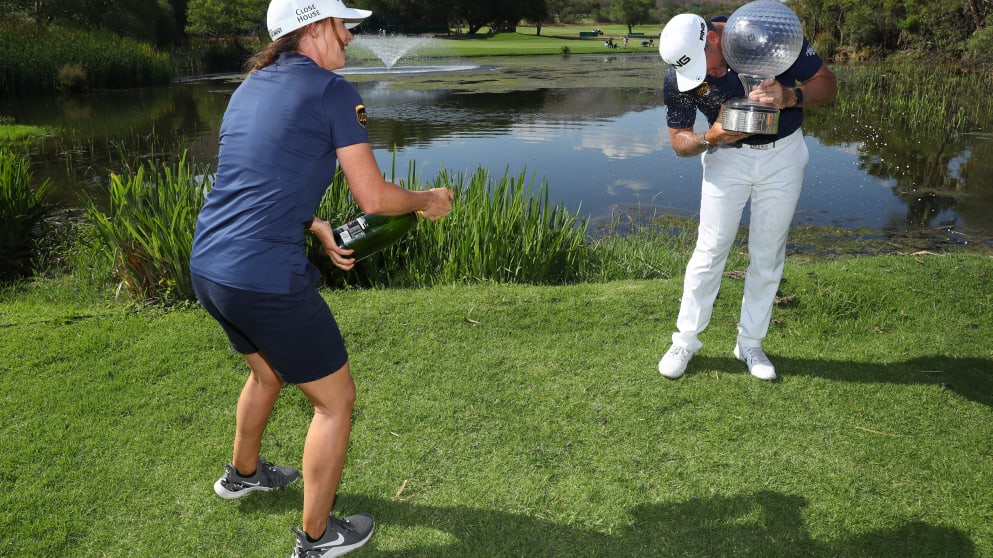 Helen Storey and Lee Westwood